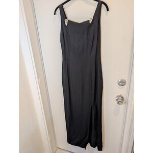 Vintage Jessica McClintock/Gunne Sax Black Maxi Dress PartyEvening Dress Sz 9/10